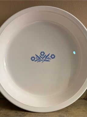Vintage CorningWare Blue Cornflower 9” Pie Dish P-309 Vintage 1960s